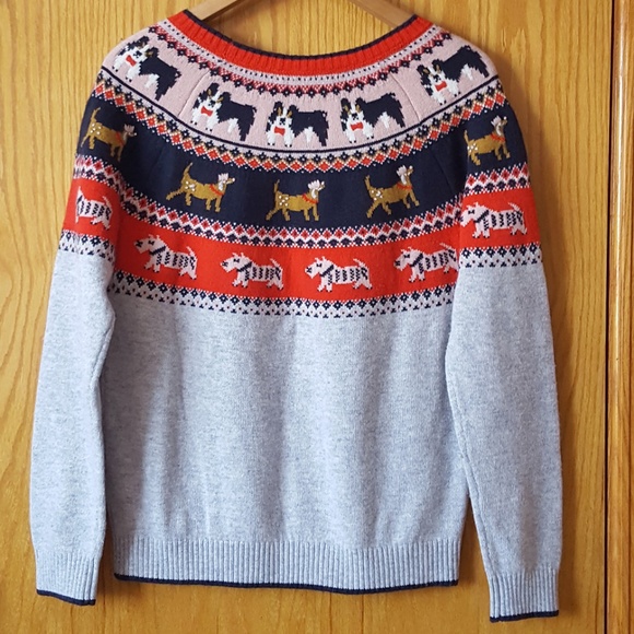 Boden Fair Isle Dog Sweater 